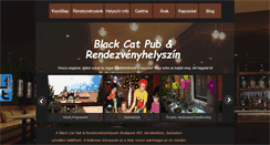 Desktop Screenshot of blackcatpub.hu
